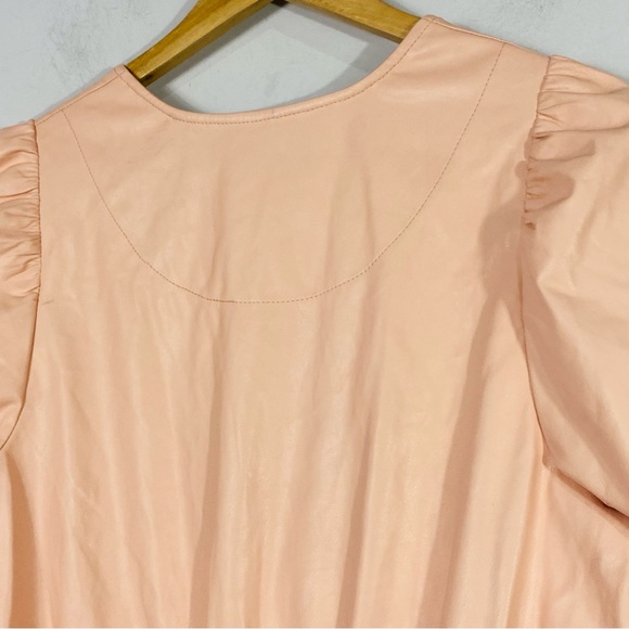 ANTHROPOLOGIE Somerset Mini Dress Faux Leather Edition - Picture 10 of 13